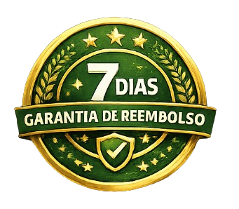 Garantia incondicional de 7 dias — 100% do dinheiro de volta sem perguntas